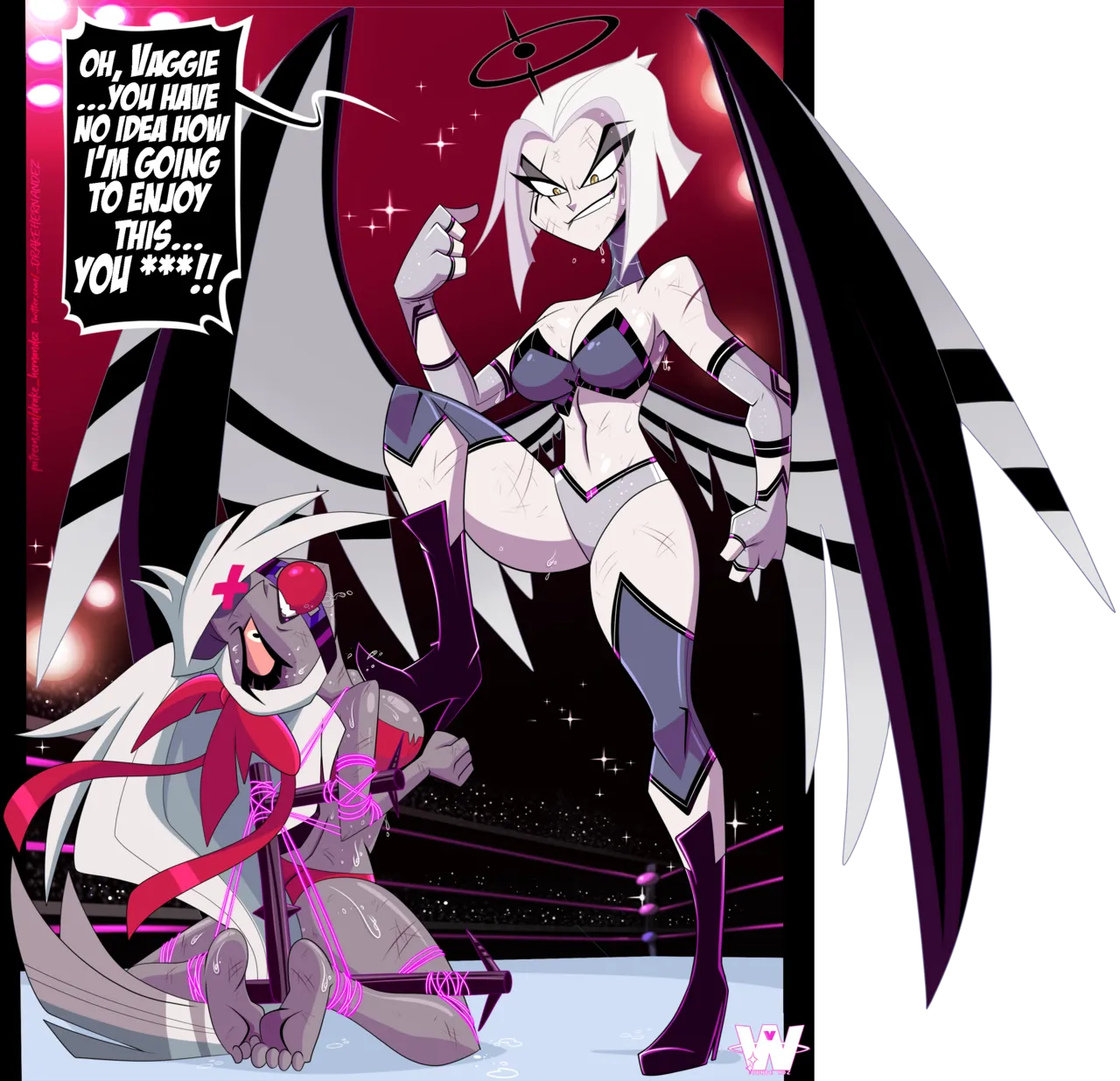 Hazbin Hotel Wrestleverse porn comic picture 36