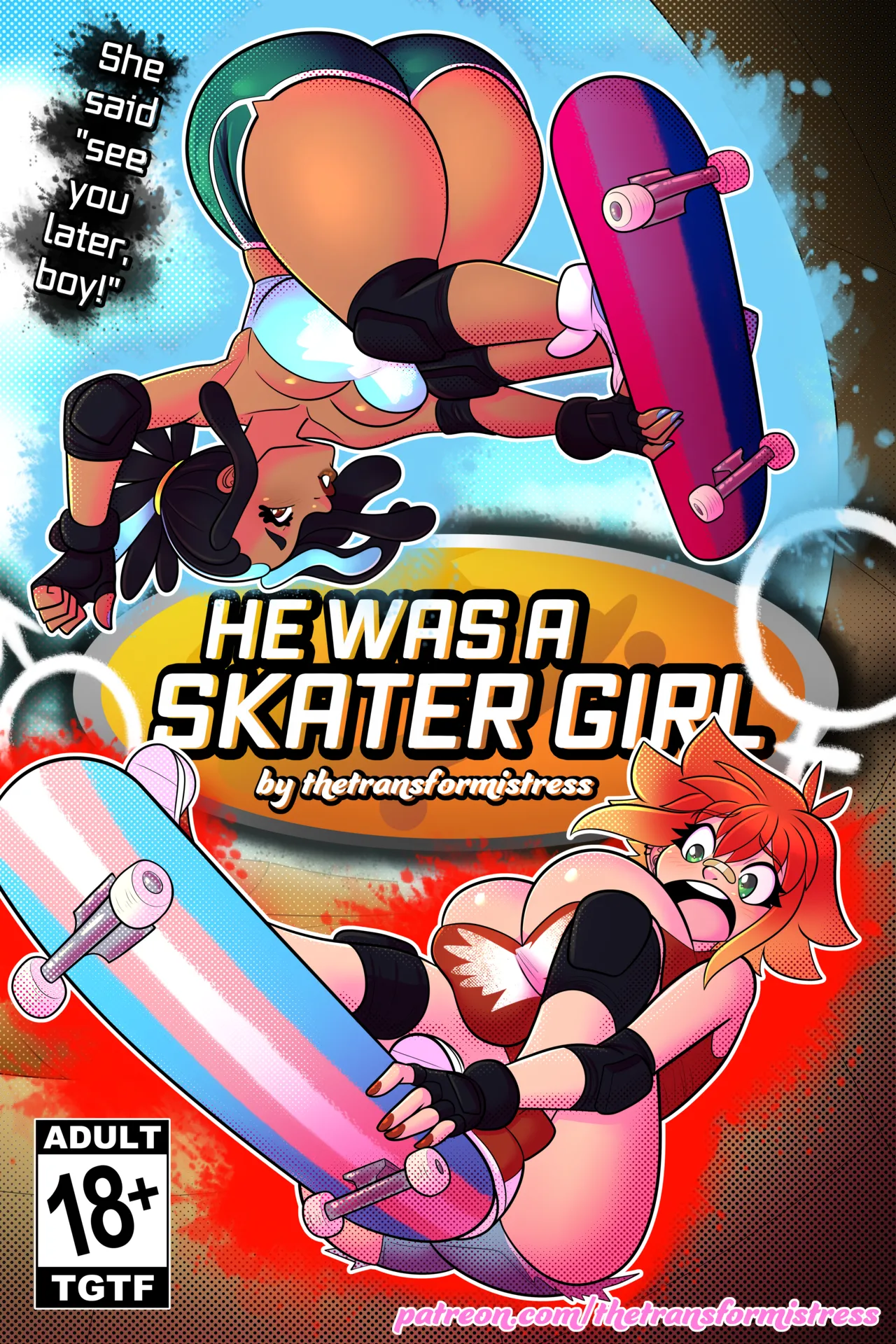 He Was A Skater Girl! porn comic picture 1