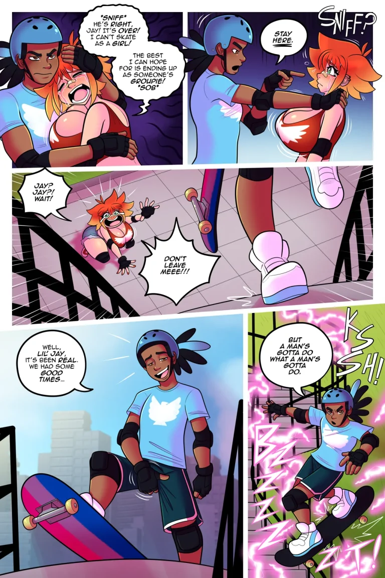 He Was A Skater Girl! porn comic picture 12