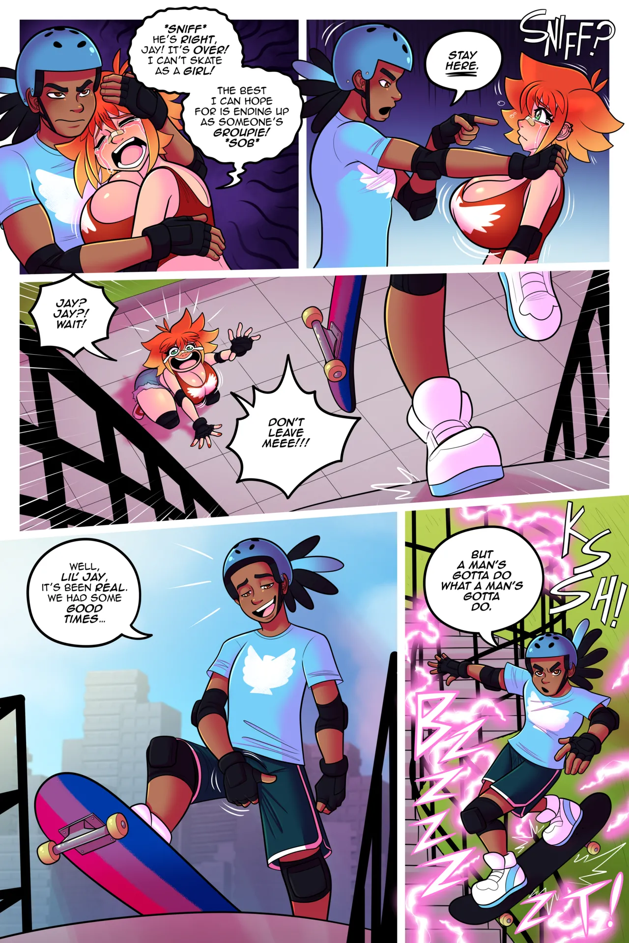 He Was A Skater Girl! porn comic picture 12