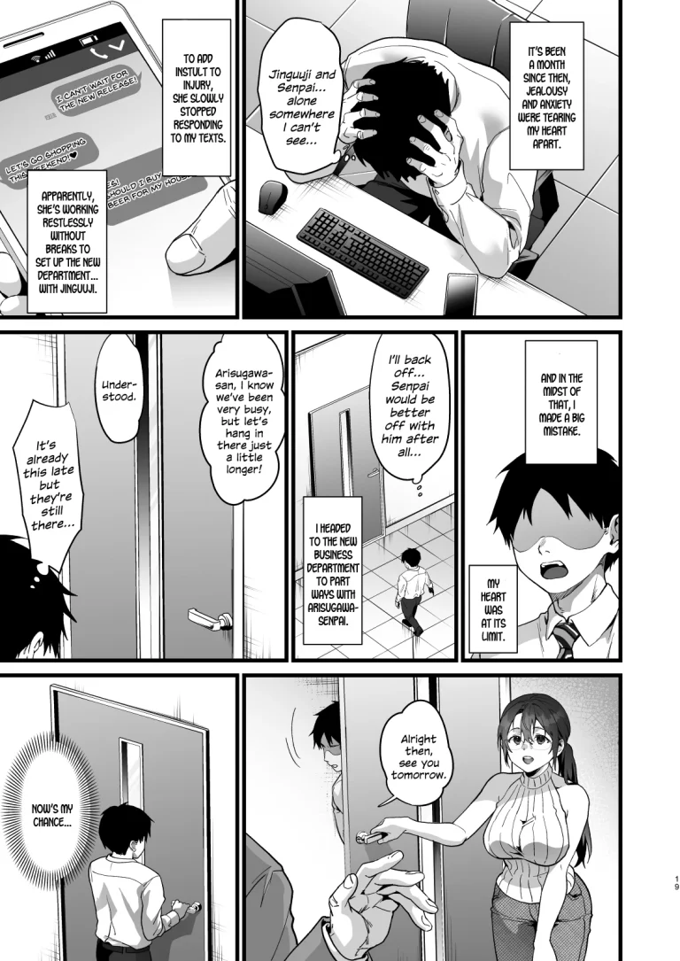 Heisha Zenin Oshi de Ero Kyonyuu no Senpai Ore ni dake Amaama Ecchi de Mesu Kairaku Ochi porn comic picture 78