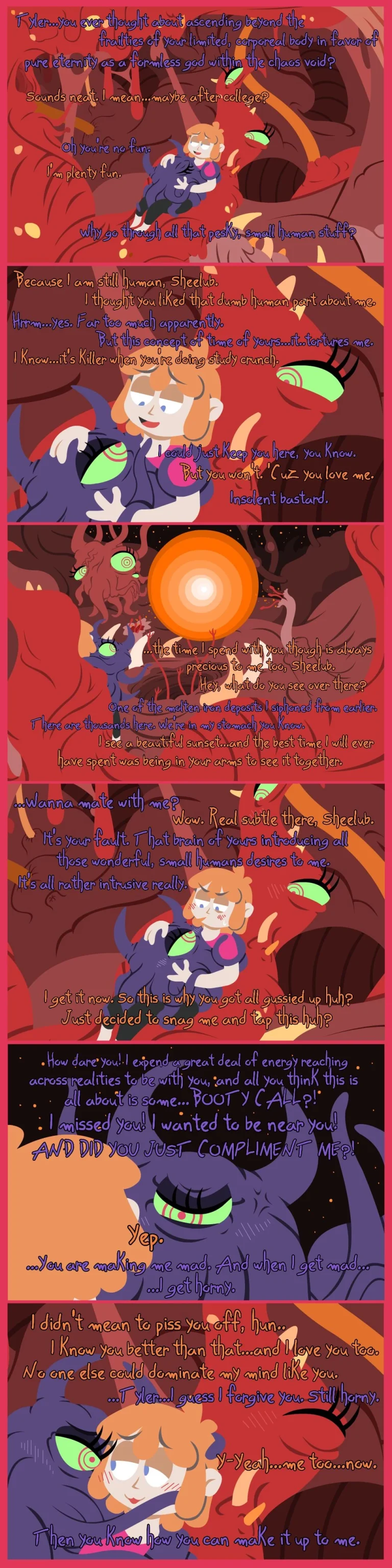 HELP! My Girlfriend Is A Crawling Chaos Demon! porn comic picture 10