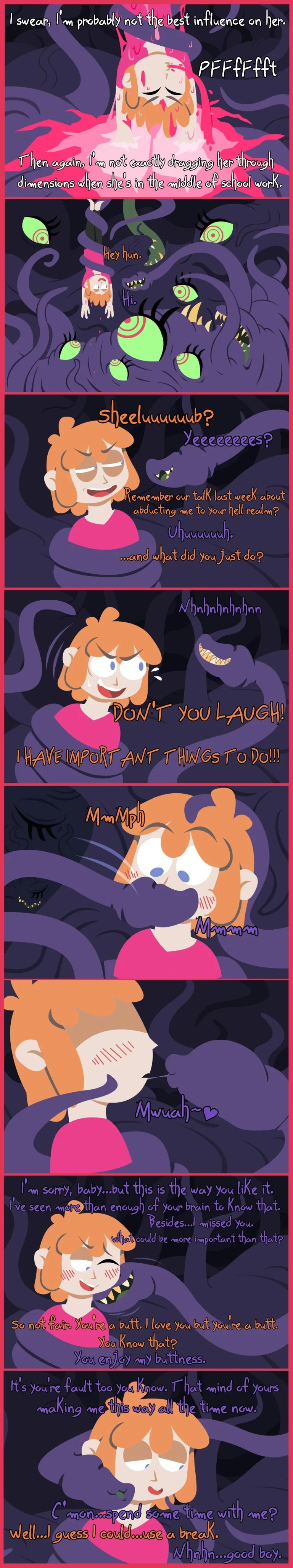 HELP! My Girlfriend Is A Crawling Chaos Demon! porn comic picture 8