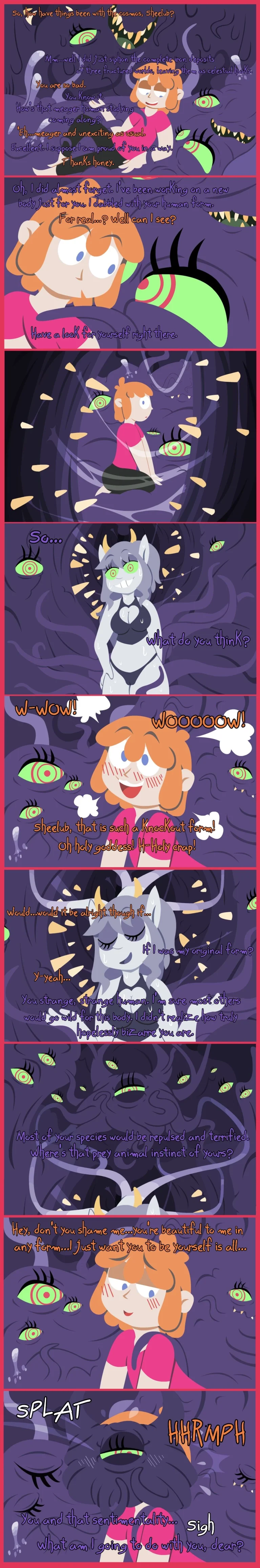 HELP! My Girlfriend Is A Crawling Chaos Demon! porn comic picture 9