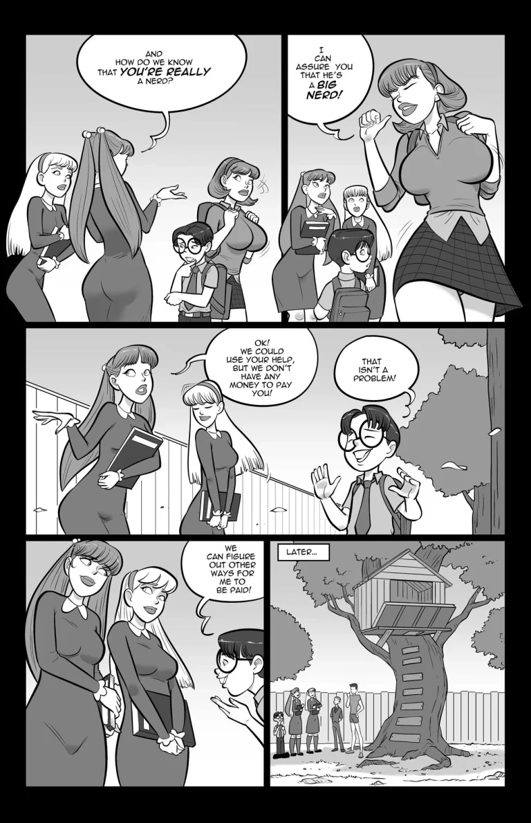 Helping With Grades porn comic picture 3