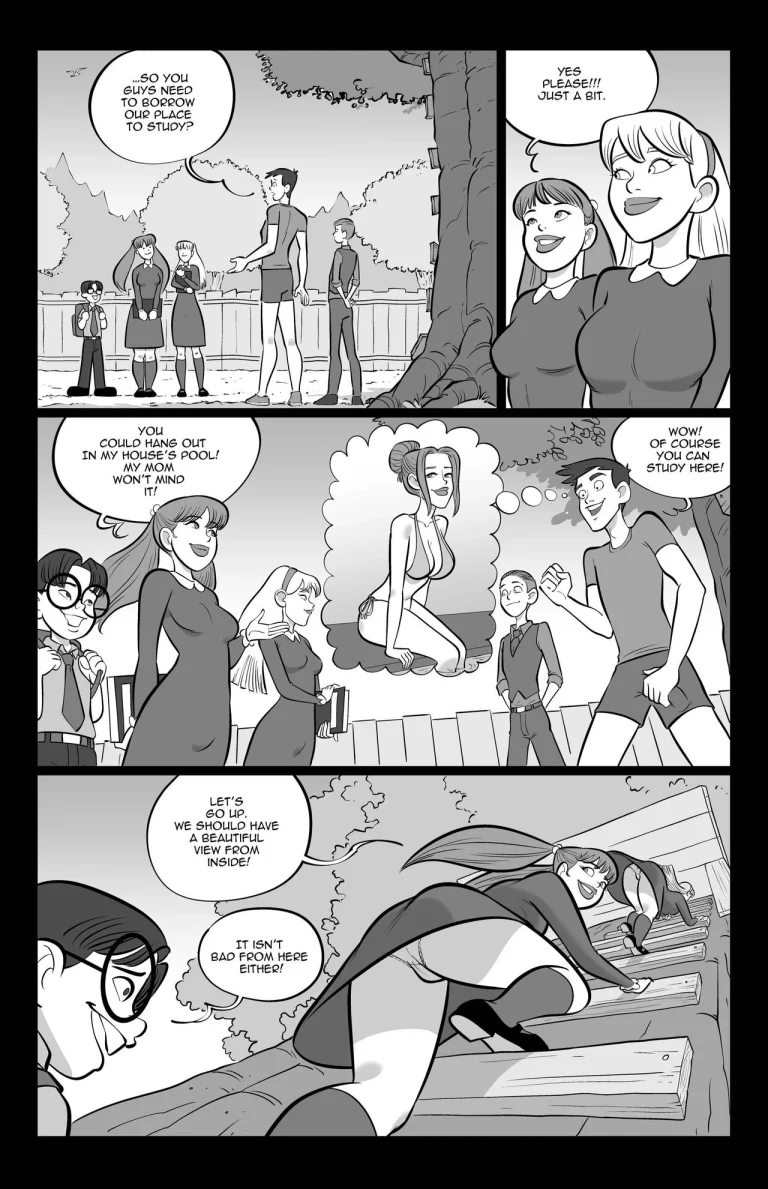 Helping With Grades porn comic picture 4