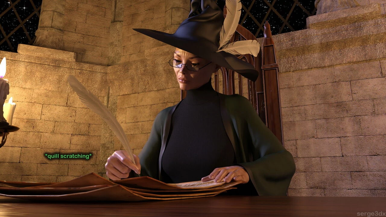 Hermione Granger and the Professor's Wand porn comic picture 4