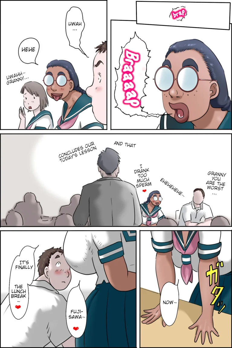 High School Granny | Tokunou Oba-chan Joshi Part 1 and 2 PLus extras porn comic picture 78