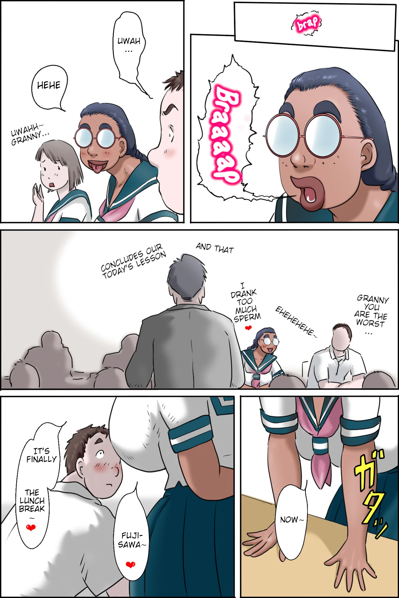 High School Granny | Tokunou Oba-chan Joshi Part 1 and 2 PLus extras porn comic picture 78