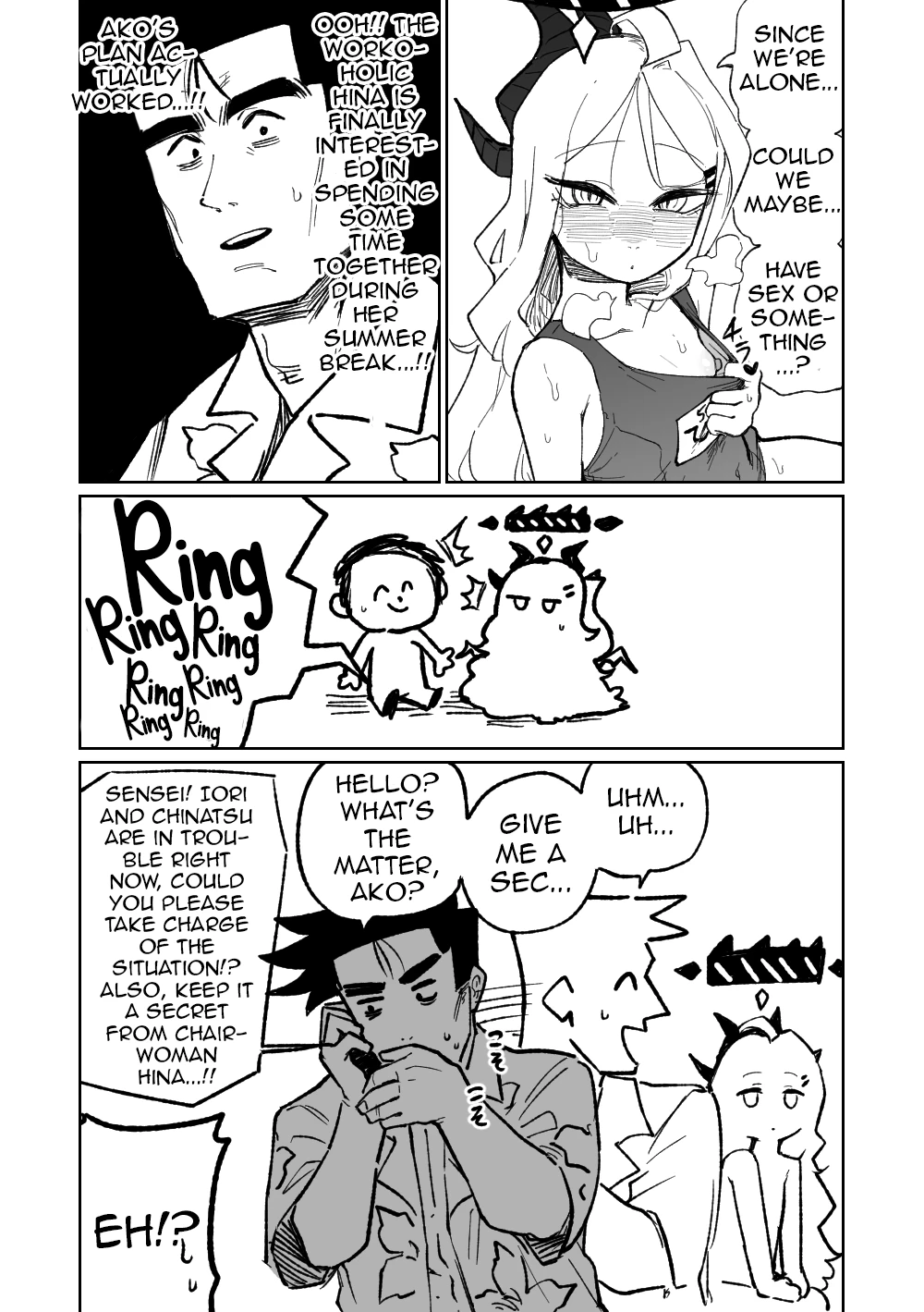 Hina Iinchou no Natsuyasumi! | Hina's summer vacation! (Blue Archive) porn comic picture 2
