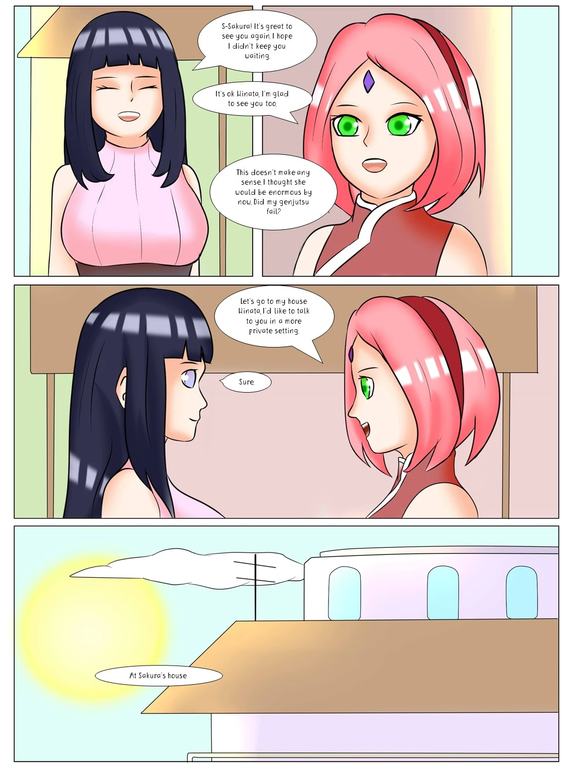 Hinata's Weight Gain porn comic picture 38