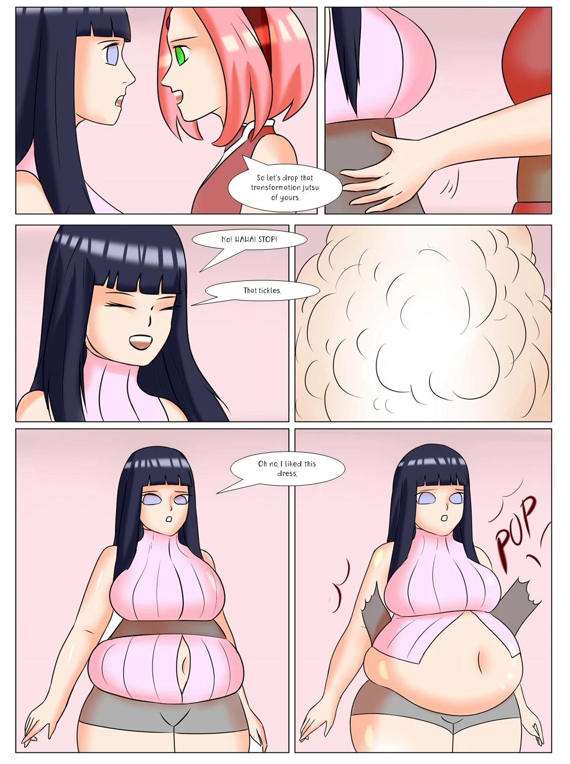 Hinata's Weight Gain porn comic picture 45