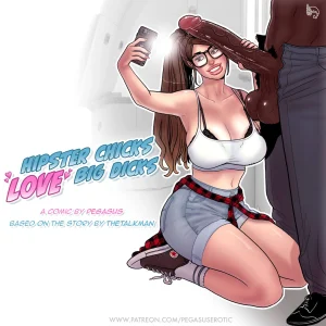 Hipster Chicks Love Big Dicks porn comic picture 1