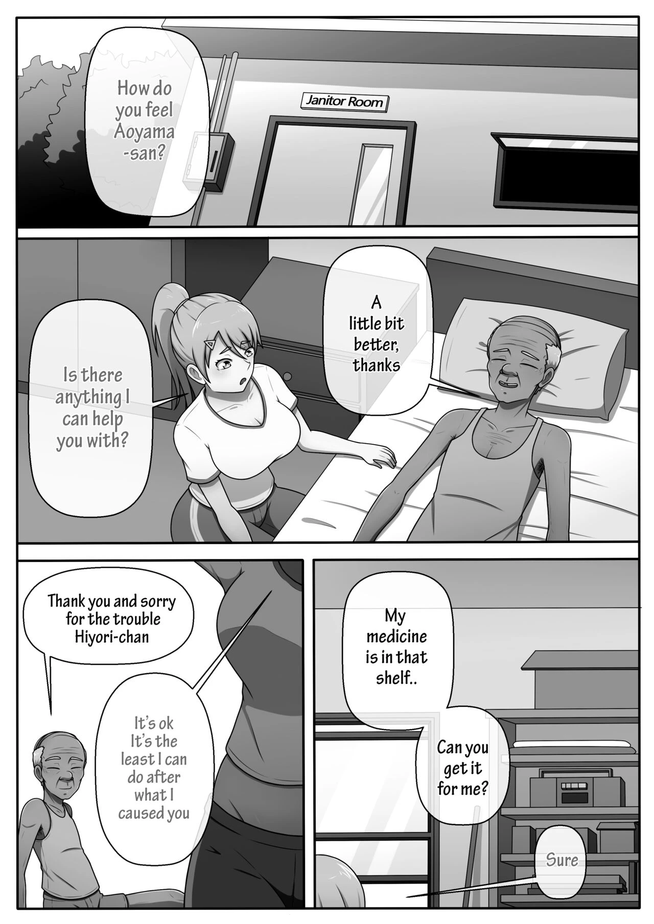 Hiyori is very helpful! porn comic picture 14