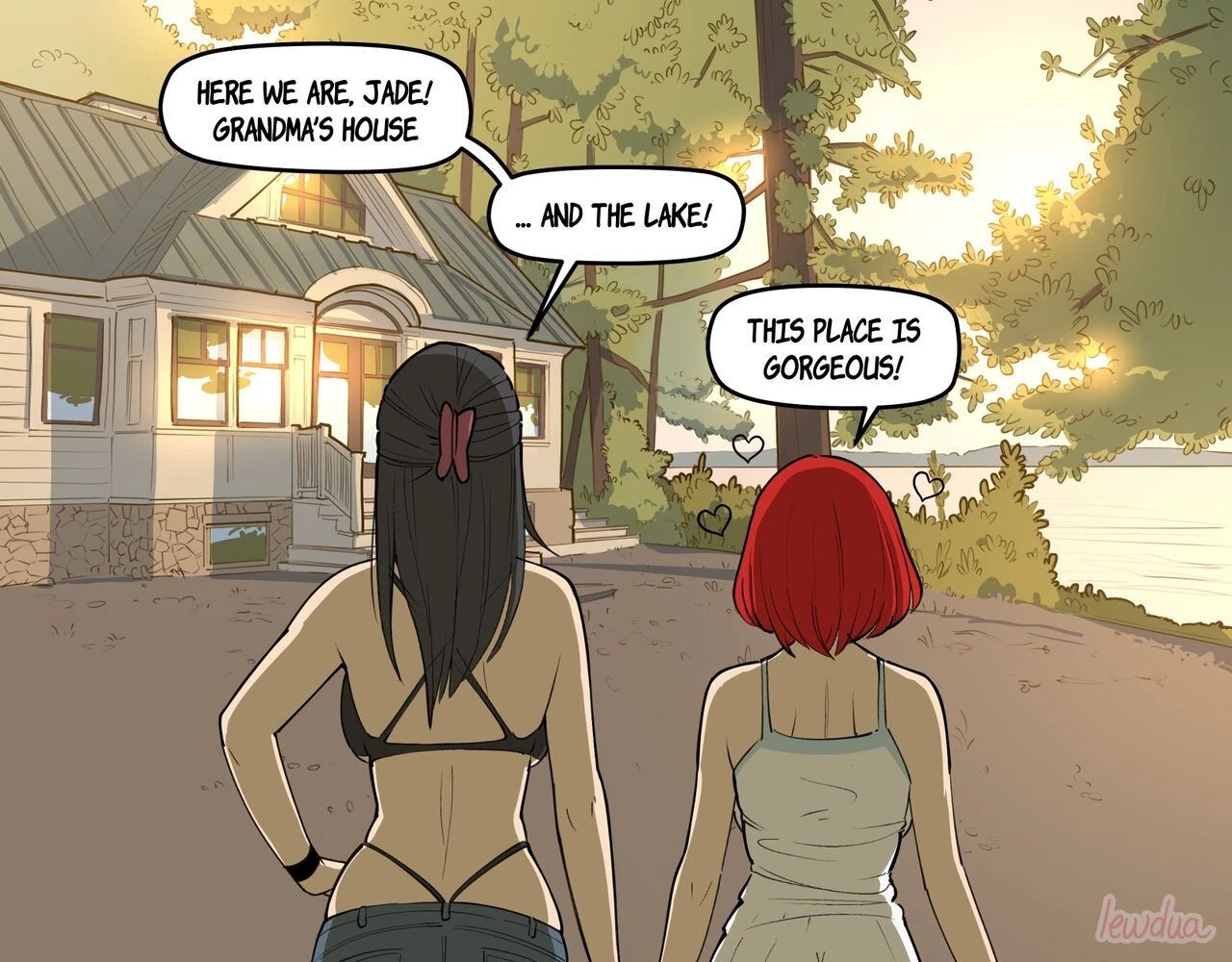 Holiday at Grandma's porn comic picture 2