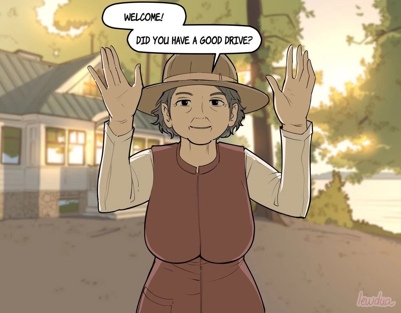 Holiday at Grandma's porn comic picture 7