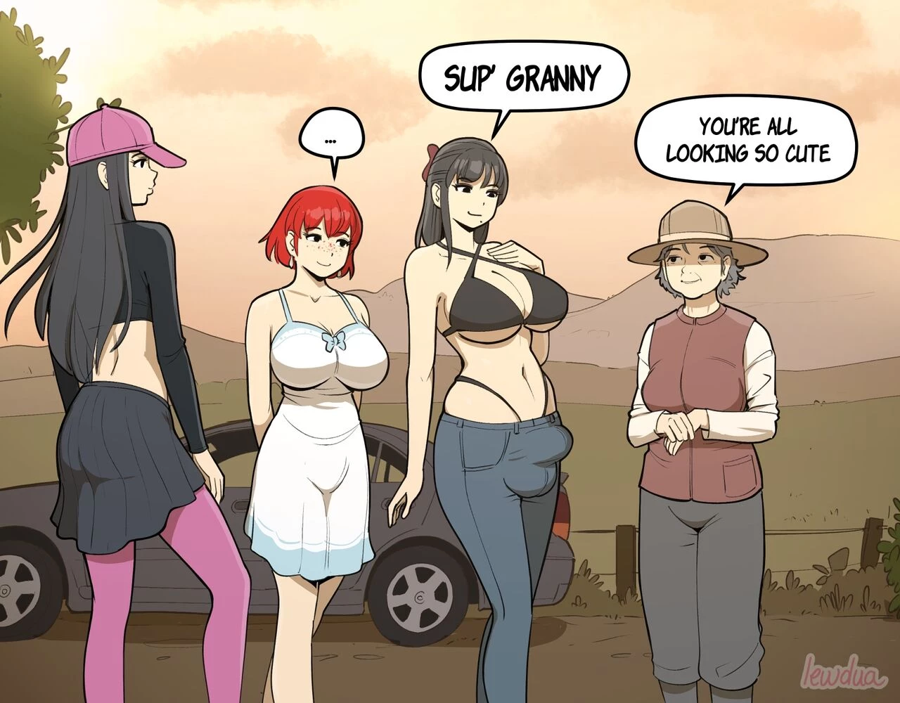 Holiday at Grandma's porn comic picture 8