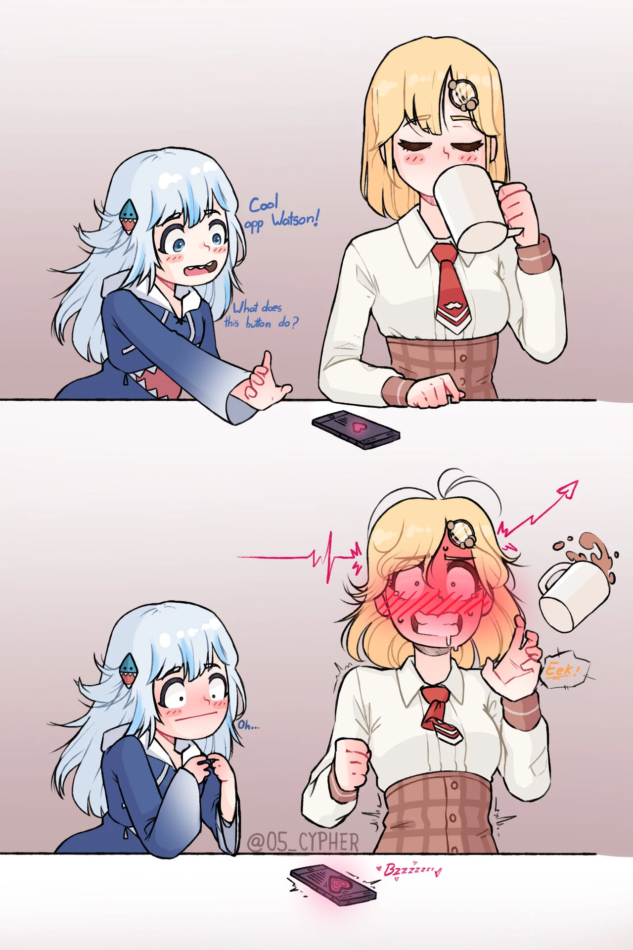 Hololewd porn comic picture 1