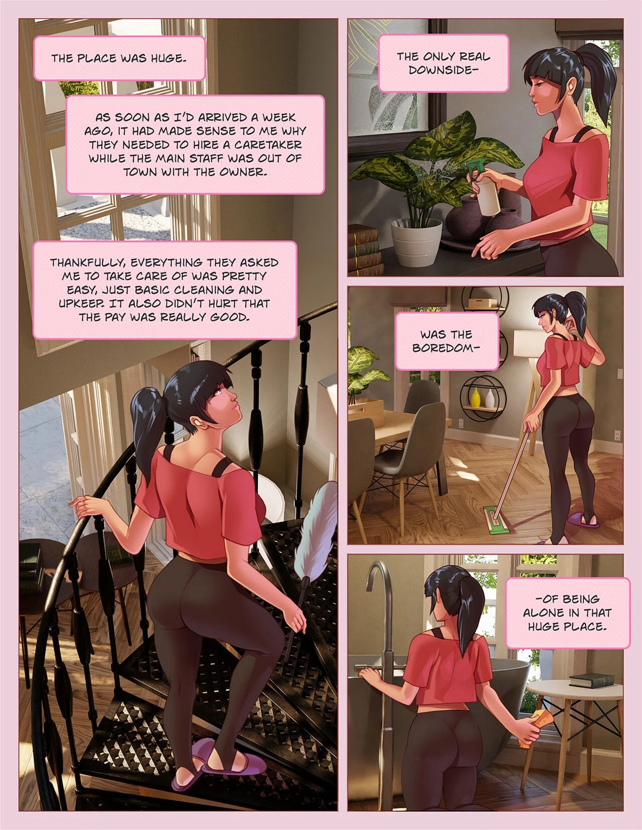 Home Maid porn comic picture 3