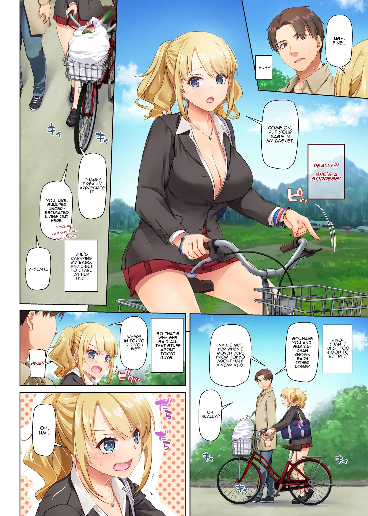 Hooking Up With a Countryside Big-Titty Virgin - DLO-15 | Inaka no Deaikei Gal wa Kyonyuu Shojo!? DLO-15 porn comic picture 10