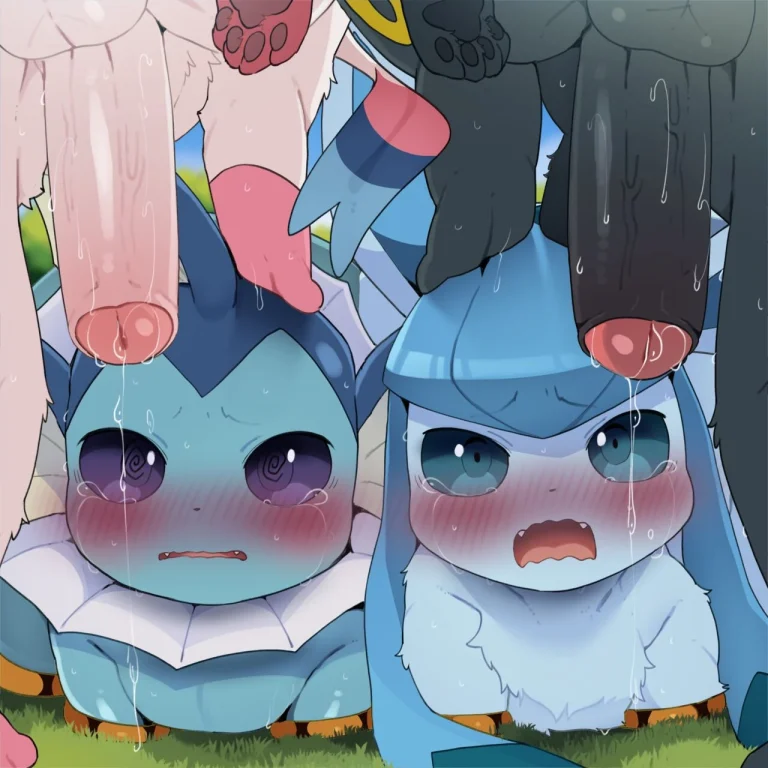 Hoopa holes: Glaceon and Vaporeon porn comic picture 2