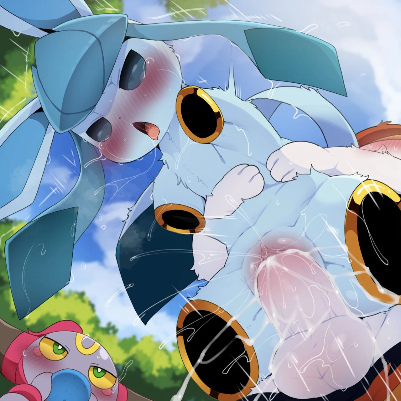 Hoopa holes: Glaceon and Vaporeon porn comic picture 4