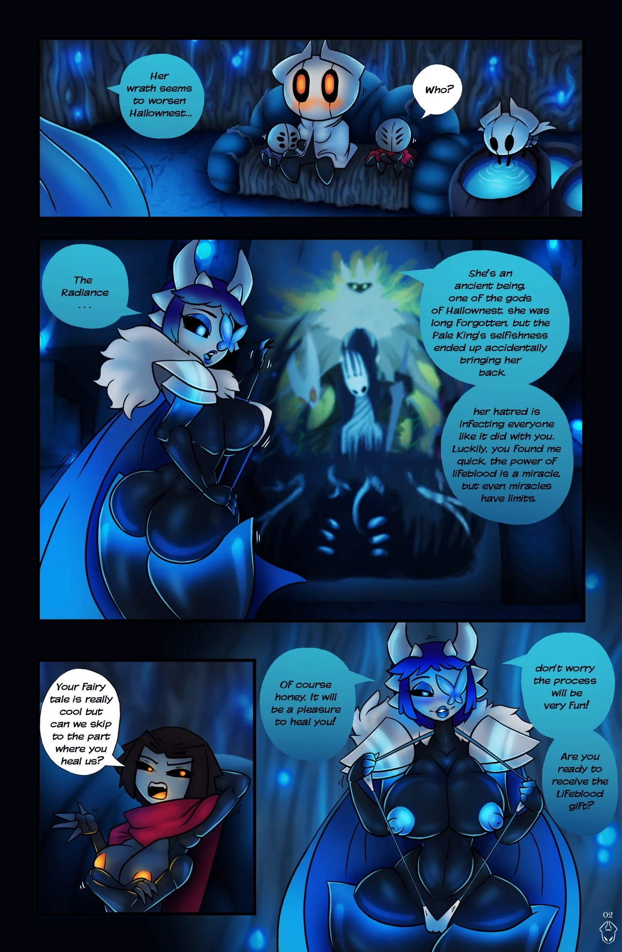Horny Knight - Nivid's 2: The Kind Goddess porn comic picture 4