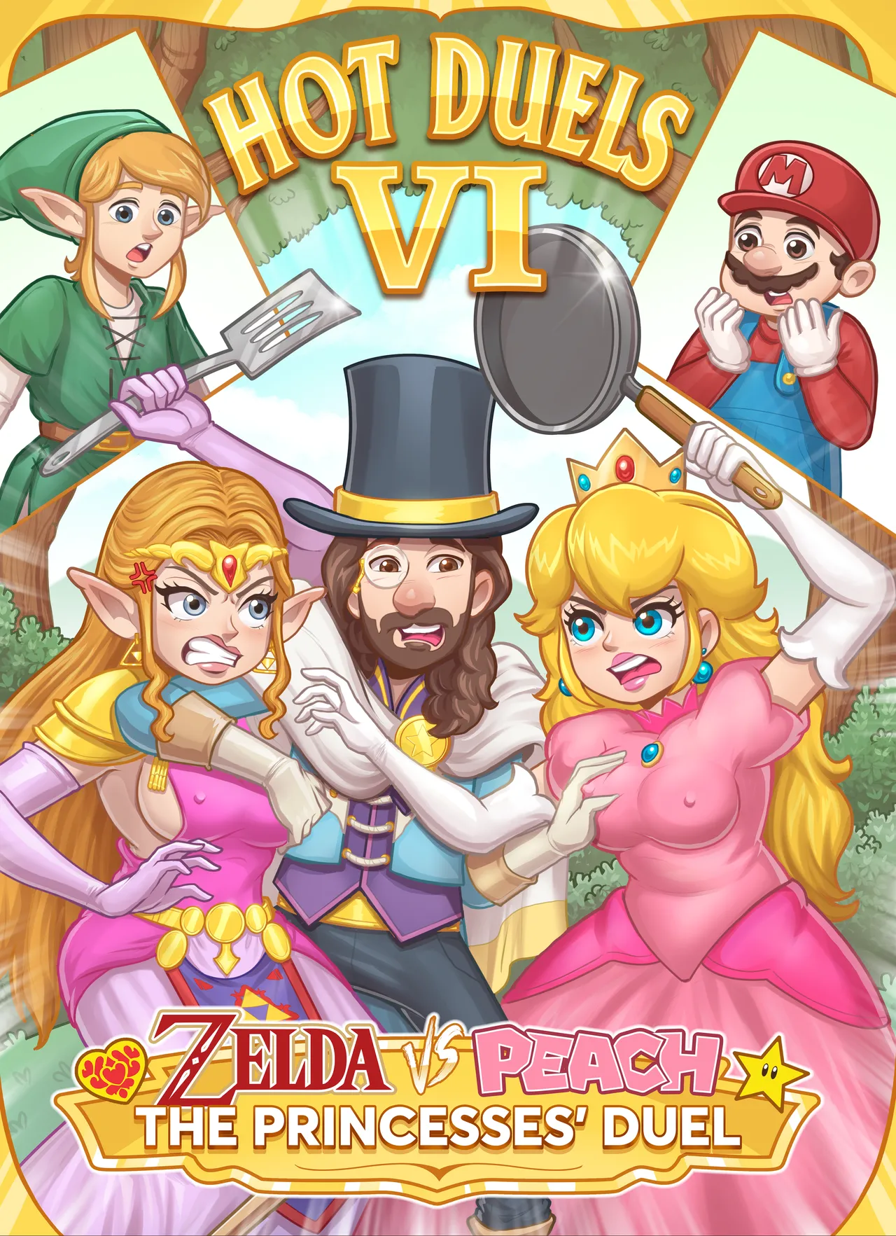 Hot Duels VI - Zelda vs Peach porn comic picture 1