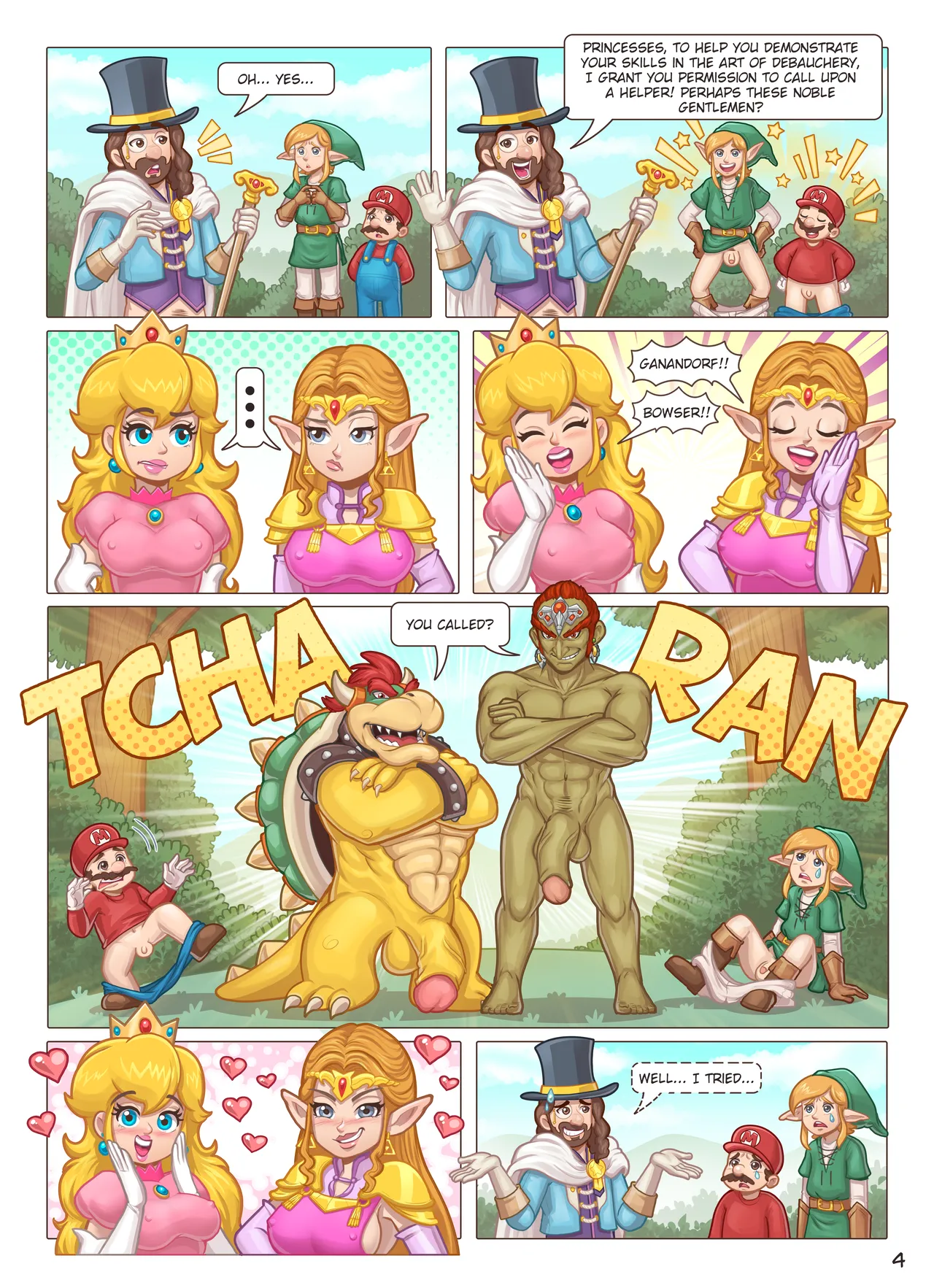 Hot Duels VI - Zelda vs Peach porn comic picture 5
