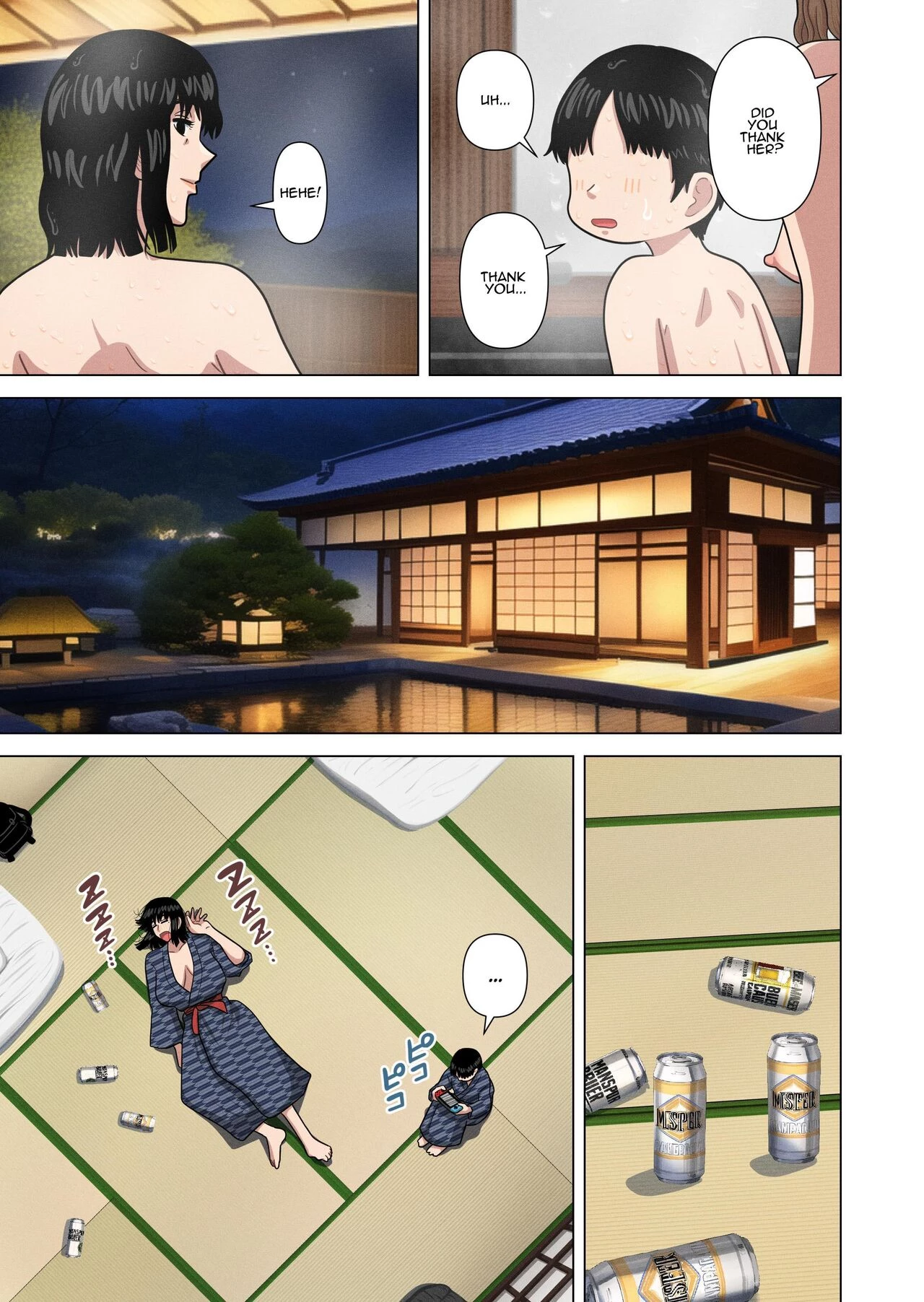 Hotspring Trip With My Mom's Friend... | Oba-san to Onsen Ryokan de... porn comic picture 12