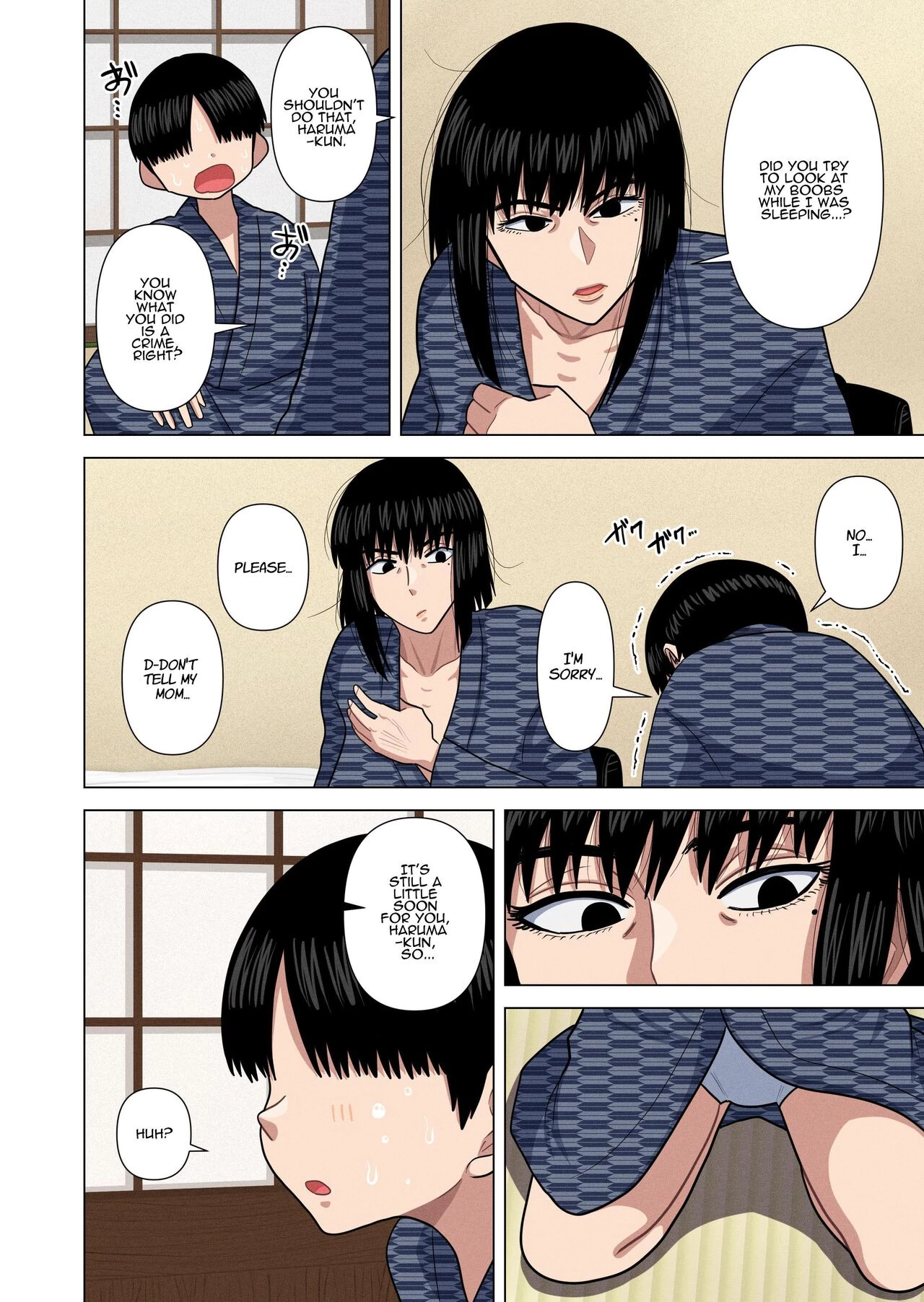 Hotspring Trip With My Mom's Friend... | Oba-san to Onsen Ryokan de... porn comic picture 15