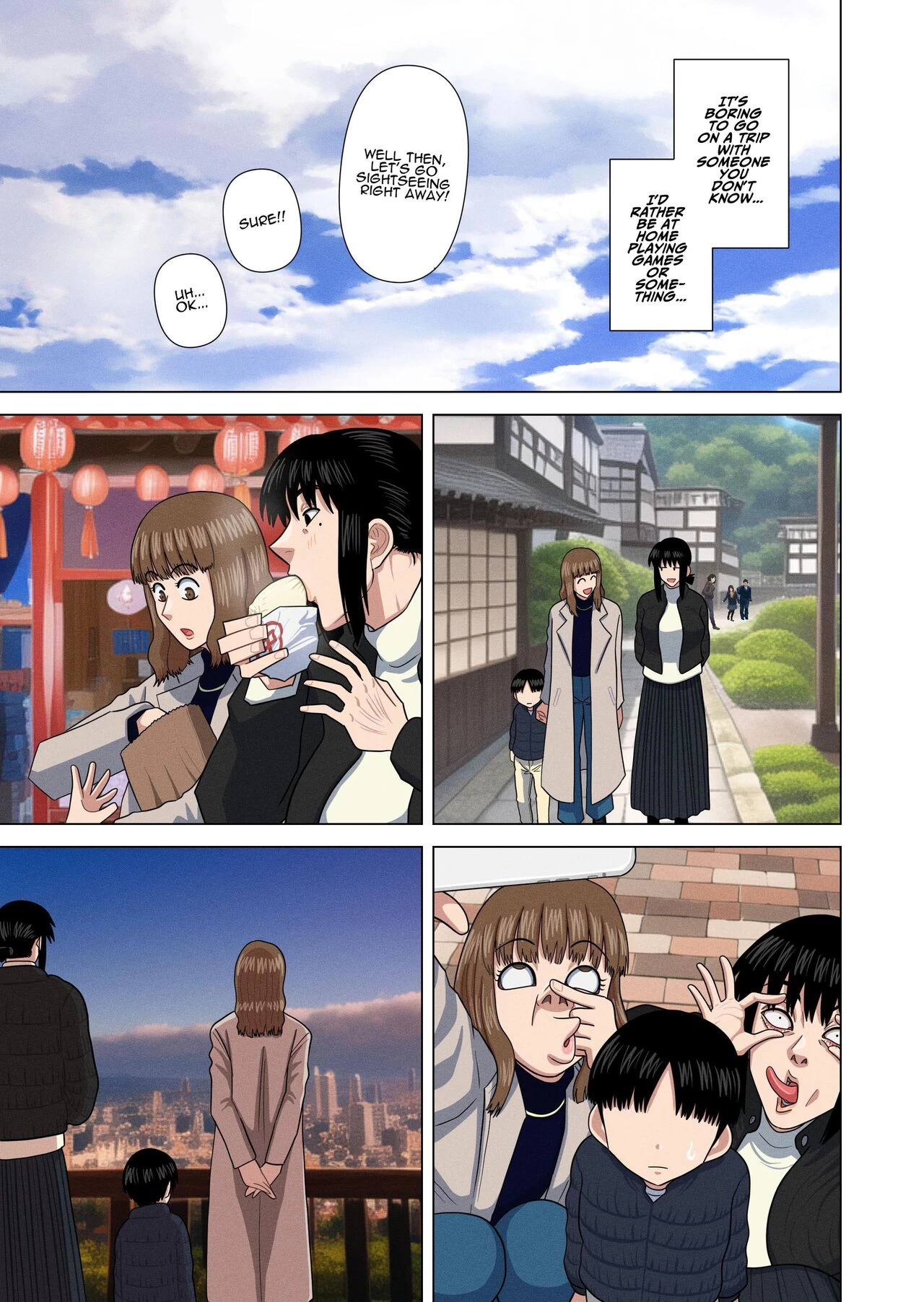 Hotspring Trip With My Mom's Friend... | Oba-san to Onsen Ryokan de... porn comic picture 4