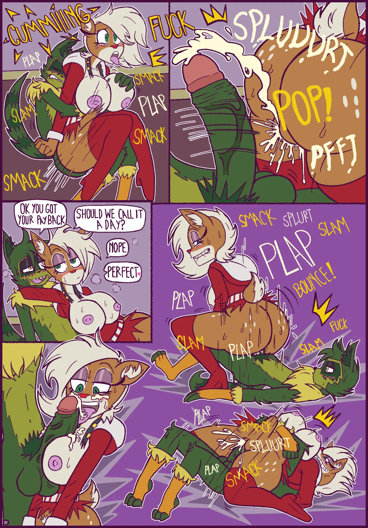 How Fuccoon Fucked Lady Christmas porn comic picture 12