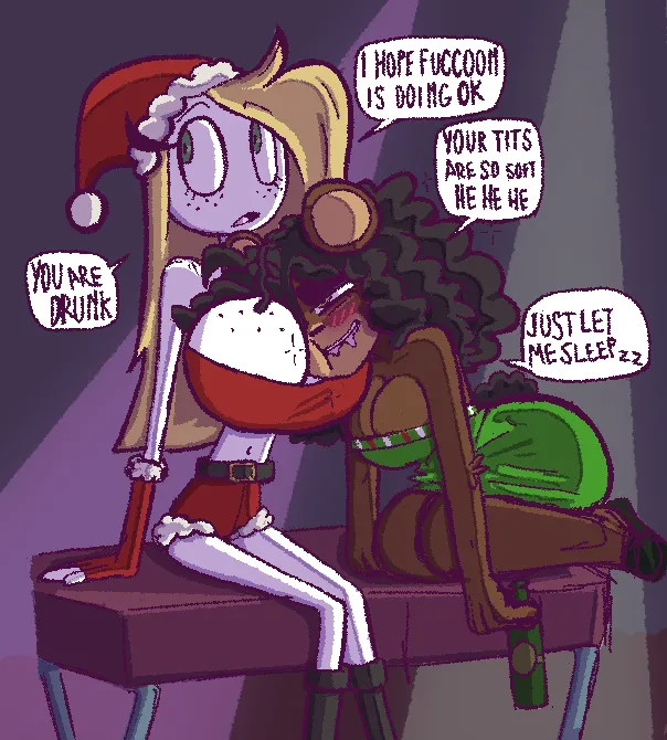 How Fuccoon Fucked Lady Christmas porn comic picture 14