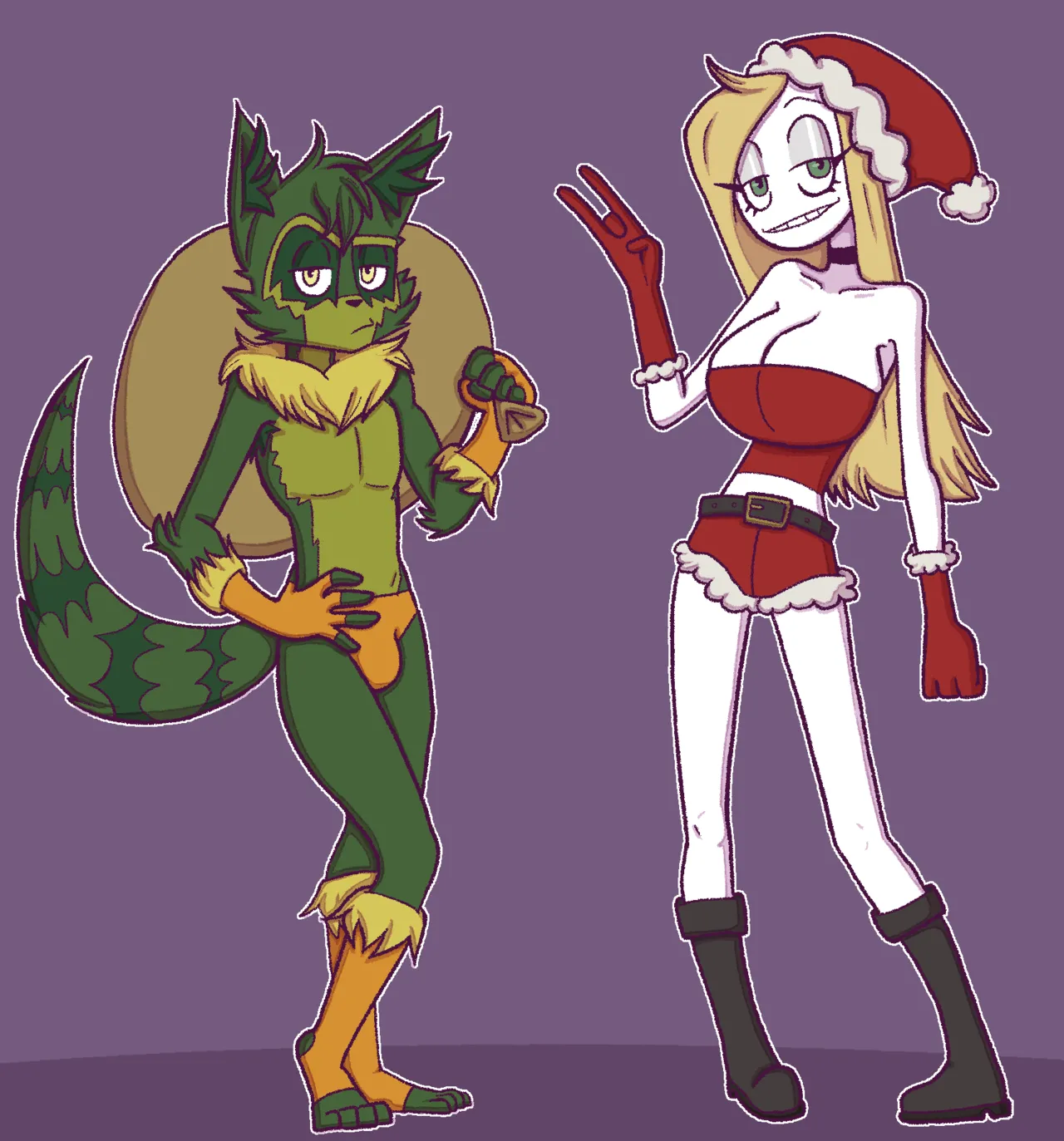 How Fuccoon Fucked Lady Christmas porn comic picture 2