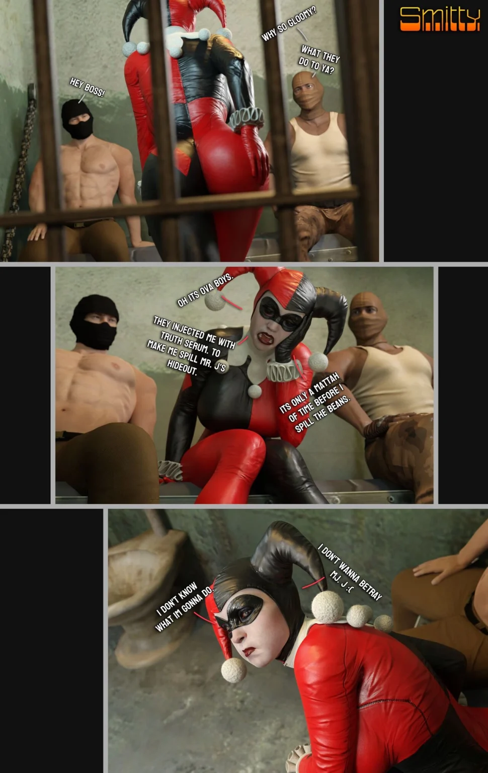 How Harley learned to stop worrying and love her Bozos porn comic picture 1