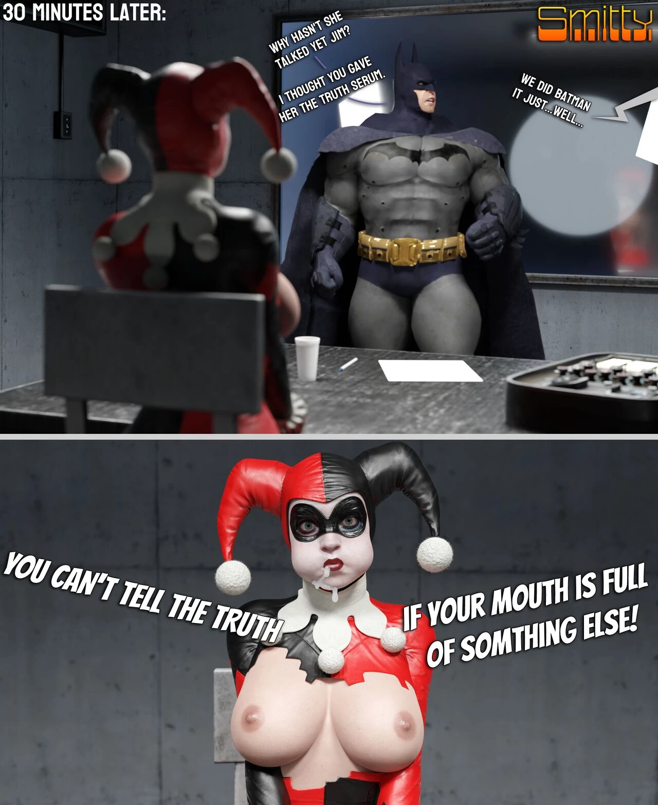 How Harley learned to stop worrying and love her Bozos porn comic picture 7