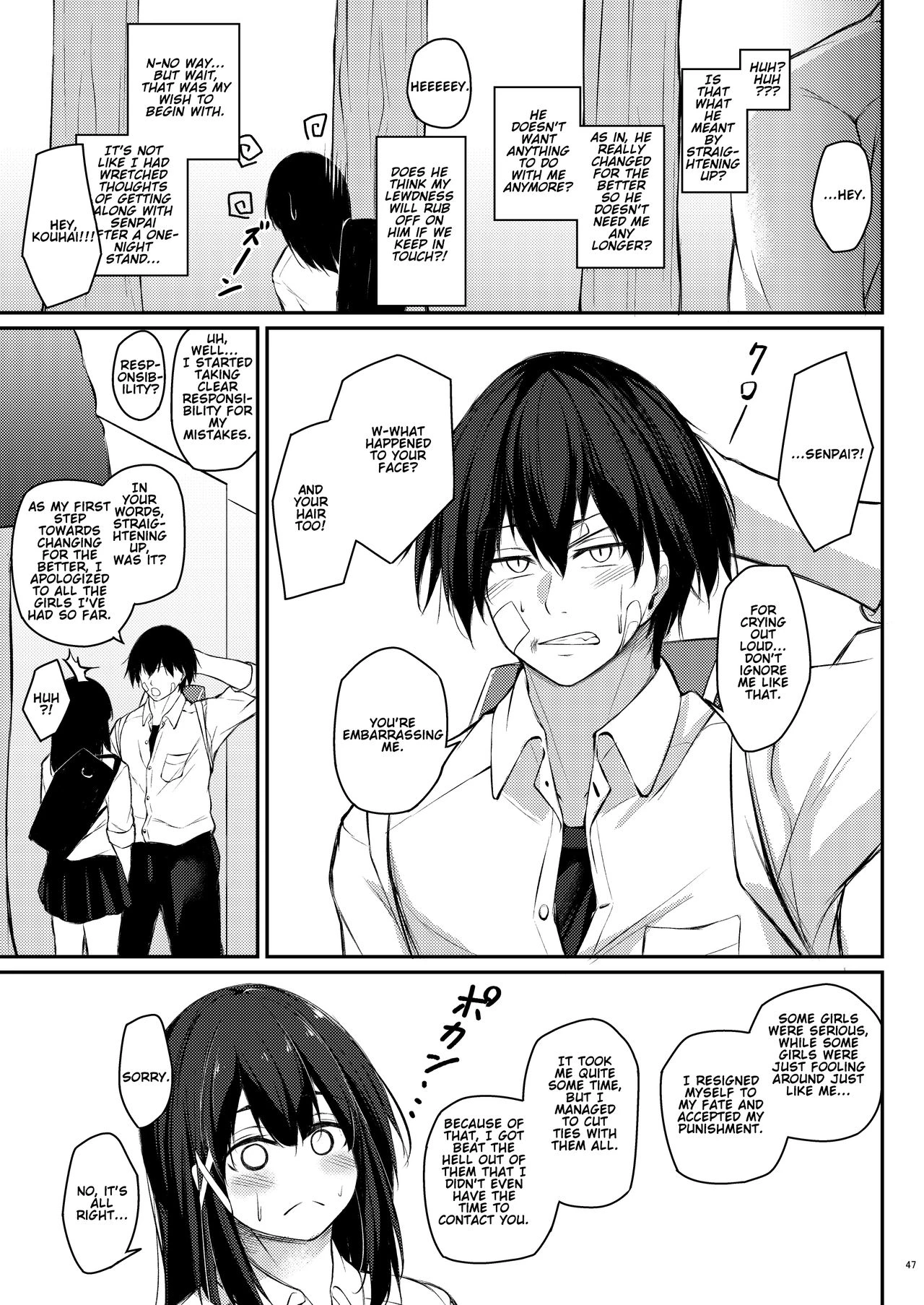 How to rehabilitate a bad senior by a junior discipline committee member | Kouhai Fuukiiin ni Yoru Furyou Senpai no Otoshikata porn comic picture 46