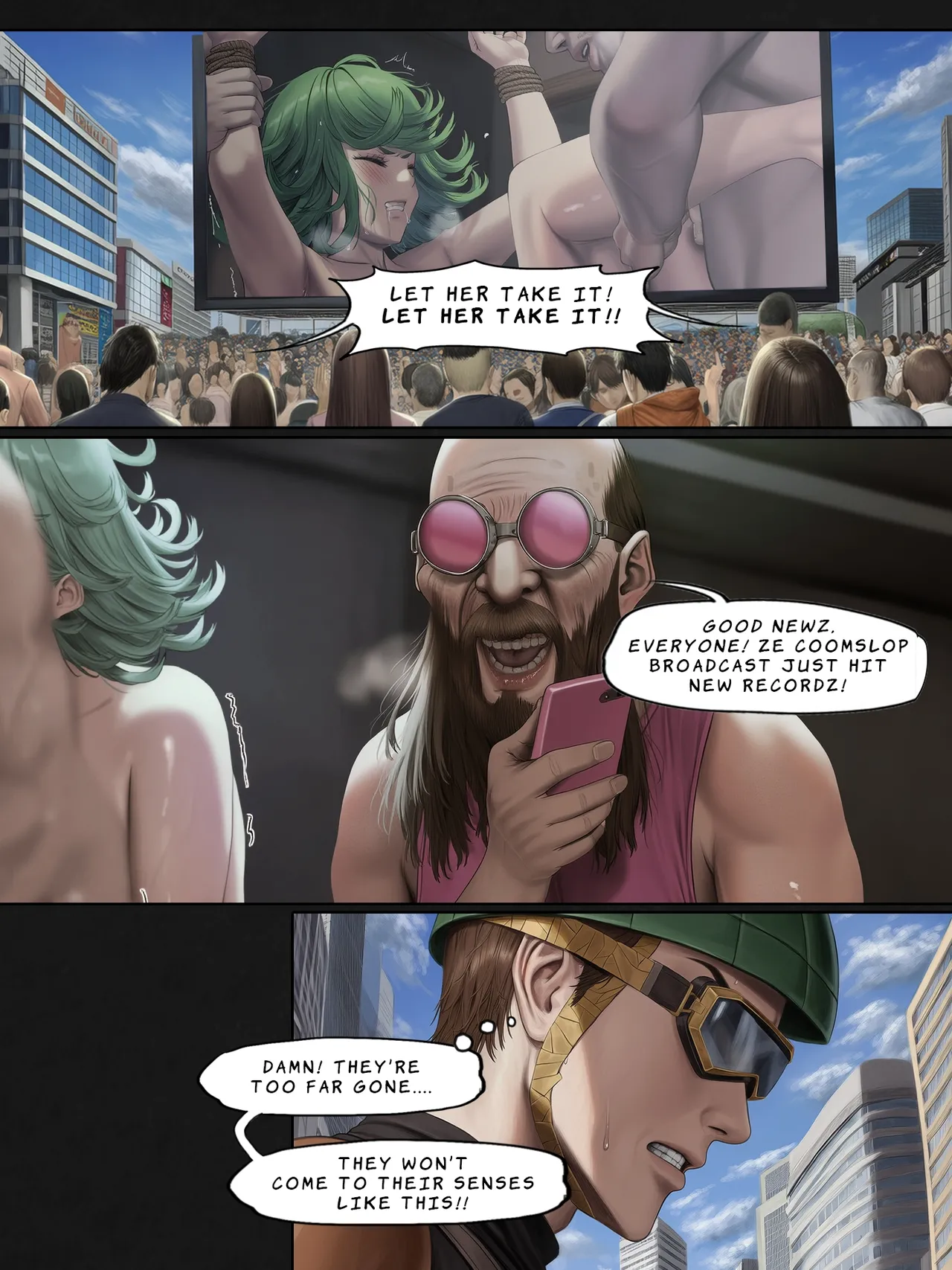 Humanity's Last Broadcast - A Tatsumaki Doujin porn comic picture 70