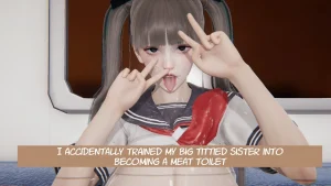 I Accidentally Trained My Big Tittied Sister Into Becoming a Meat Toilet porn comic picture 1
