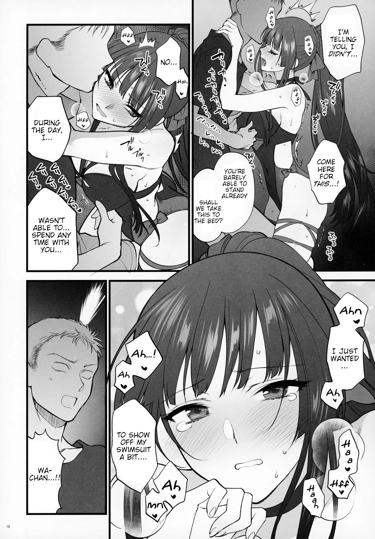 I just wanted to show you my swimsuit, nothing else was intended | Mizugi Mise ni Kita Dakedashi!! porn comic picture 17