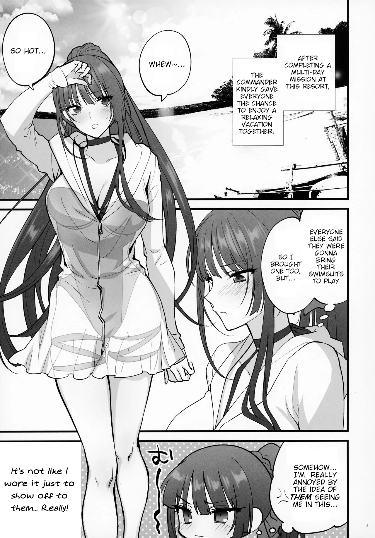 I just wanted to show you my swimsuit, nothing else was intended | Mizugi Mise ni Kita Dakedashi!! porn comic picture 4