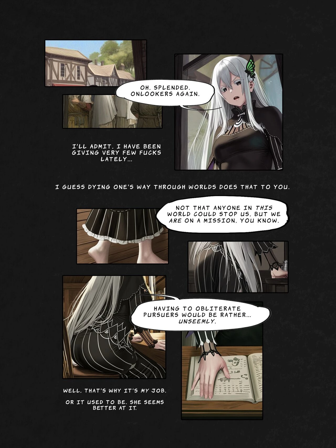 I Reincarnated into a RE:ZERO Isekai and Made a Deal with the Villainess for ANAL porn comic picture 23