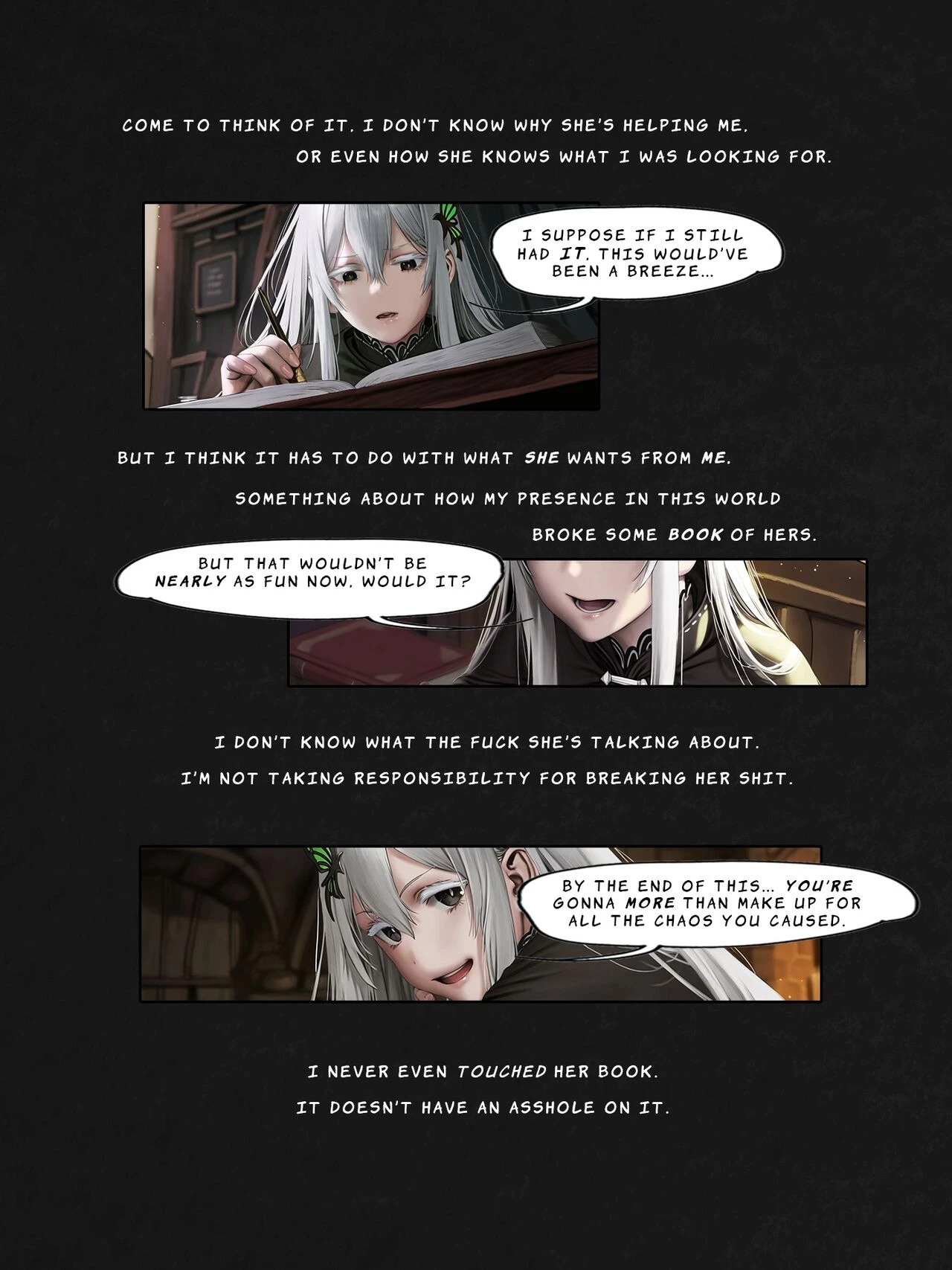 I Reincarnated into a RE:ZERO Isekai and Made a Deal with the Villainess for ANAL porn comic picture 24