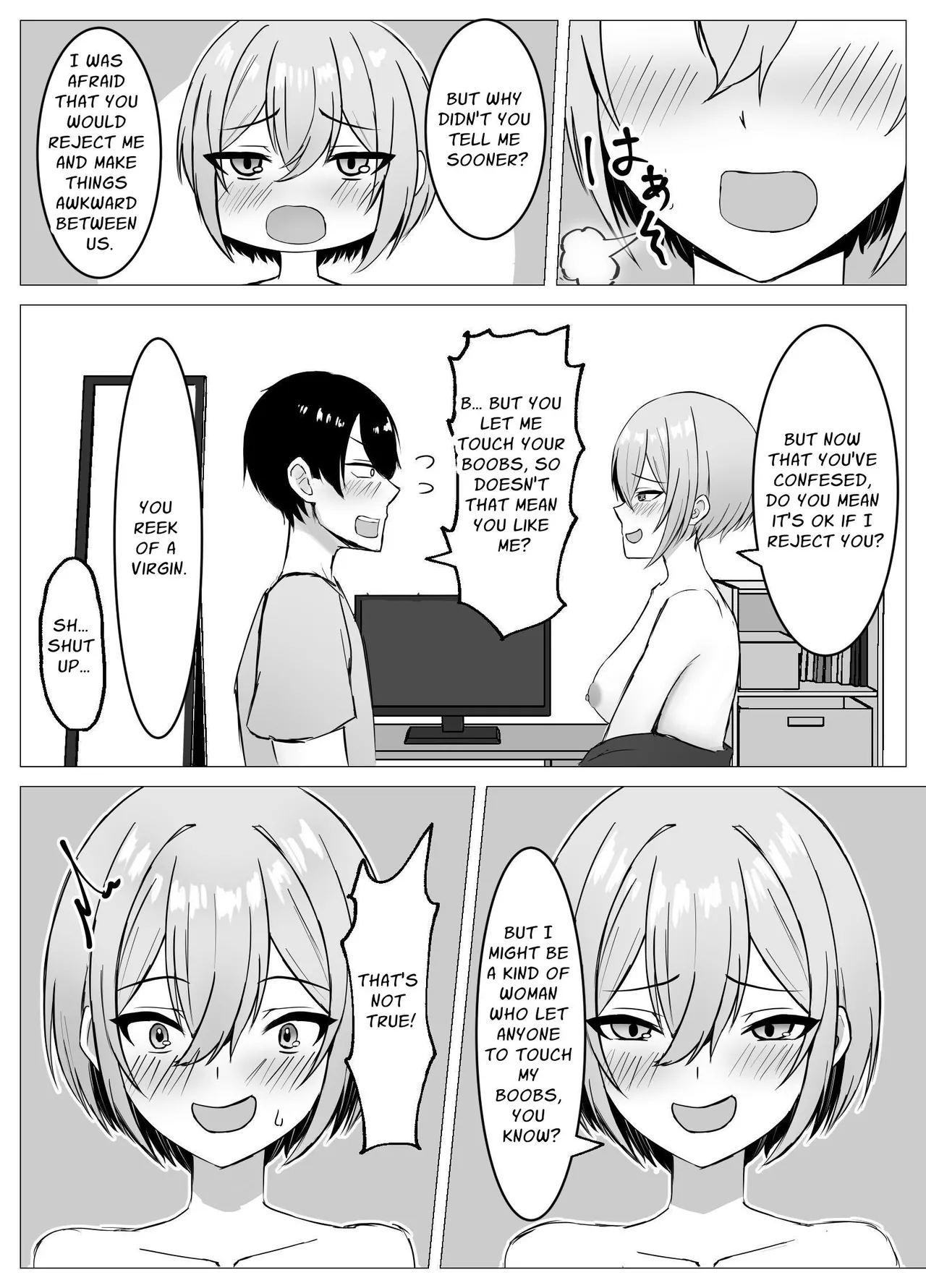 I Reunited With My Longtime Friend and Crossed the Line | Saikai shita Osananajimi to Issen o Koecchau Hanashi porn comic picture 17