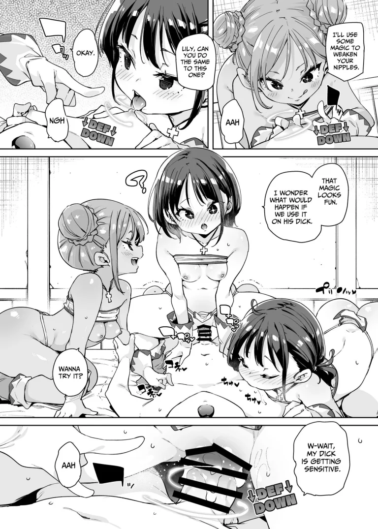 I Want To Adventure With Three Hentai White Mages!! | Do H Shiro Mahoutsukai Sannin Tsurete Tabi ga Shitai - Three Ecchi Healer With Me porn comic picture 13