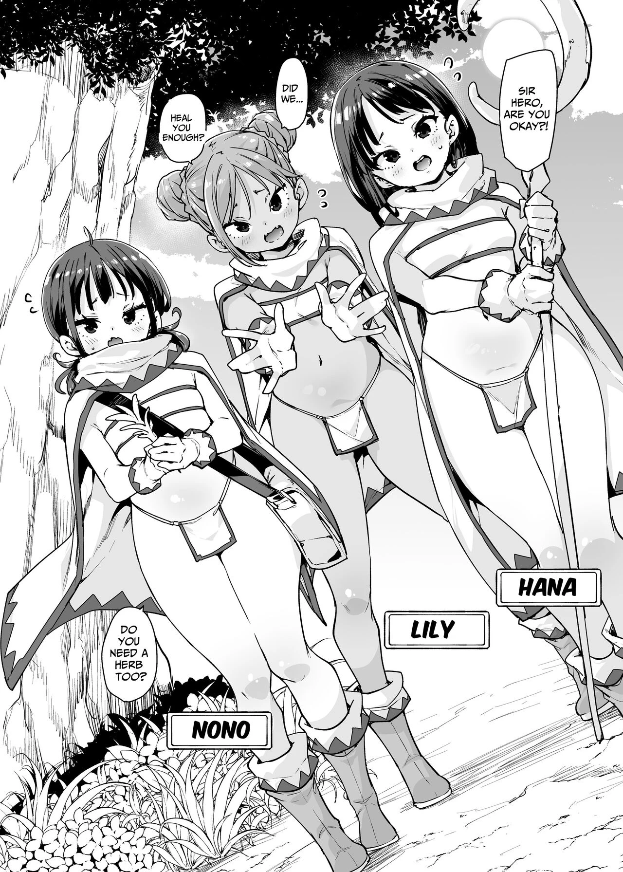 I Want To Adventure With Three Hentai White Mages!! | Do H Shiro Mahoutsukai Sannin Tsurete Tabi ga Shitai - Three Ecchi Healer With Me porn comic picture 3
