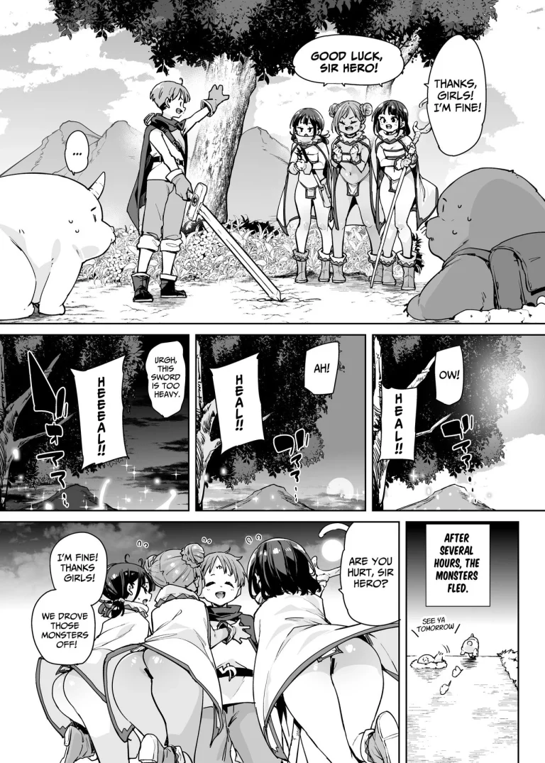 I Want To Adventure With Three Hentai White Mages!! | Do H Shiro Mahoutsukai Sannin Tsurete Tabi ga Shitai - Three Ecchi Healer With Me porn comic picture 4