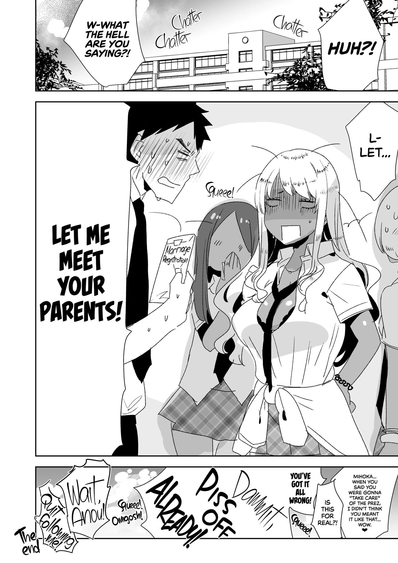 I Would Never Get Dominated and Pegged by a Tan Gal With a Huge Cock! | Futanari Kyokon Kuro Gal ni Gyaku Anal Fukujuu Saserareru nante... porn comic picture 22