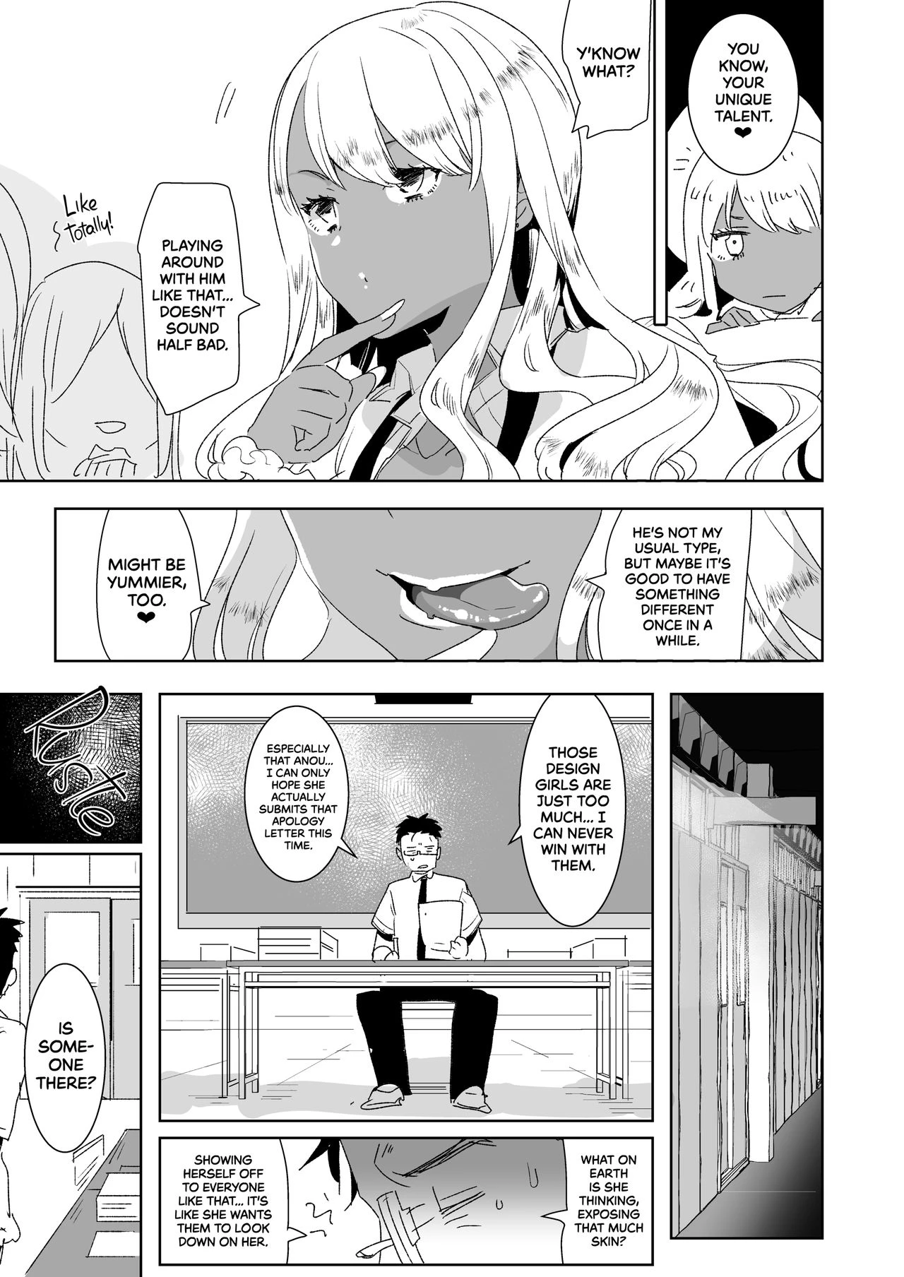 I Would Never Get Dominated and Pegged by a Tan Gal With a Huge Cock! | Futanari Kyokon Kuro Gal ni Gyaku Anal Fukujuu Saserareru nante... porn comic picture 4